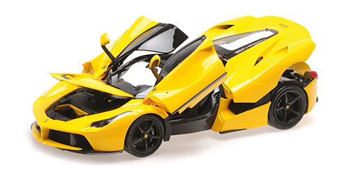 FERRARI LAFERRARI – GIALLO MODENA WITH MATT BLACK WHEELS 1:18 model