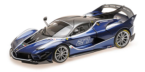 FERRARI FXX-K EVO BLU FRANCIA # 27 1:18 model