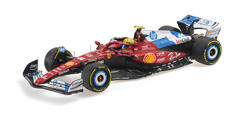FERRARI SF-25 – LEWIS HAMILTON – MIAMI GP 2025 W/DRIVER FIGURINE 1:18 model