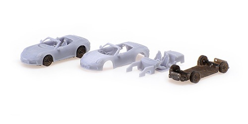 PORSCHE 911 (992) – CARRERA 4S CABRIOLET – 2019 1:120 model