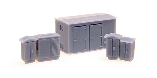 TRAFOHAUS – UNPAINTED – 5 PCS. 1:220 model