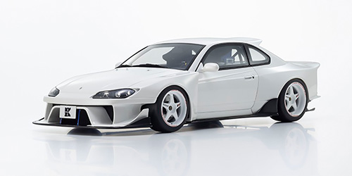NISSAN SILVIA S15 KHYZYL SALEEM – WHITE (KSR18066W) 1:18 model