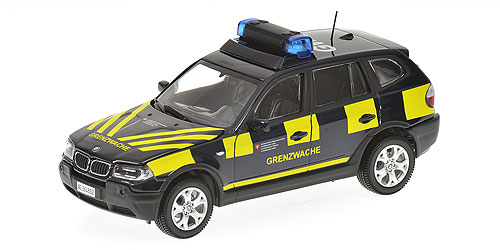 BMW X3 SWISS BORDER GUARD (GERMAN PATROL CAR 2) 1:43 model