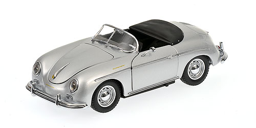 PORSCHE 356 SPEEDSTER – SILVER – KYOSHO’S 20TH ANNIVERSARY 1:18 model