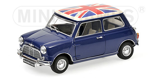 MORRIS MINI COOPER MK-1 – BLUE – UNION JACK 1:18 model
