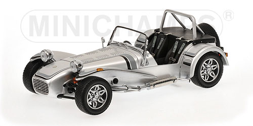 CATERHAM SUPER SEVEN – CLAMSHELL FENDER – SILVER JUBILEE 1:18 model