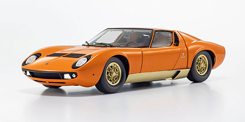 LAMBORGHINI MIURA P400 – ORANGE/GOLD – (08314PB) 1:18 model