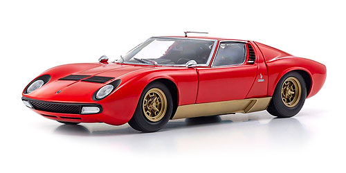 LAMBORGHINI MIURA SV – RED / GOLD 1:18 model
