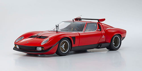 LAMBORGHINI MIURA SVR RED/BLACK 1:18 model