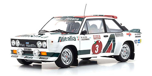 FIAT 131 ABARTH – 1978 – ALEN/KIVIMAKI – RALLY 1000 LAKES #2 (08376E) 1:18 model