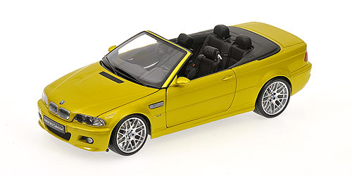 BMW M3 CONVERTIBLE (E46) – YELLOW – WITH LARGE RIM 1:18 model
