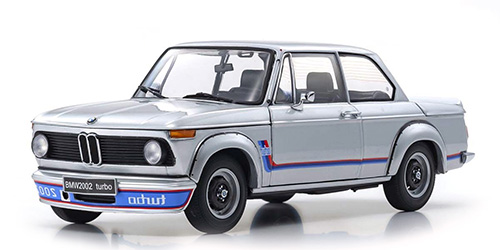 BMW 2002 TURBO SILVER (08544S) 1:18 model