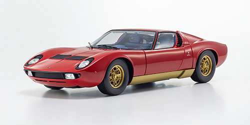 LAMBORGHINI MIURA P400 – RED/BLUE INTERIOR 1:12 model