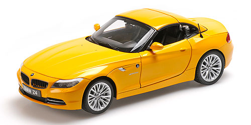 BMW Z4 CONVERTIBLE SDRIVE35I (E89) – ATACAMA YELLOW – WITH FUNCTIONAL HARD TOP (08771AY) 1:18 model