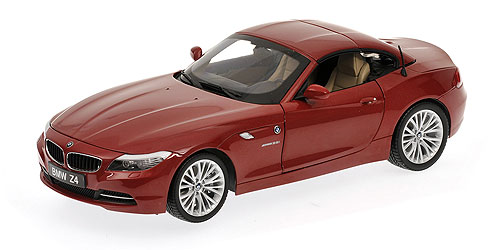BMW Z4 CONVERTIBLE SDRIVE35I (E89) MELBOURNE RED METALLIC HARDTOP 1:18 model