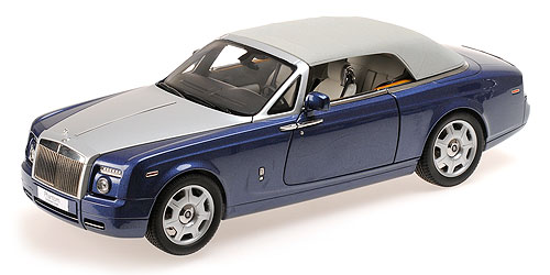 ROLLS ROYCE PHANTOM DROPHEAD COUPE – METROLPOLITAN BLUE 1:18 model
