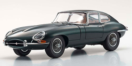 JAGUAR E TYPE (RHD) BRITISH RACING GREEN (08954G) 1:18 model