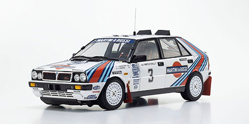 LANCIA DELTA HF 4WD – MARTINI & ROSSI – #3 – OLYMPUS RALLY 1987 (08960E) 1:18 model