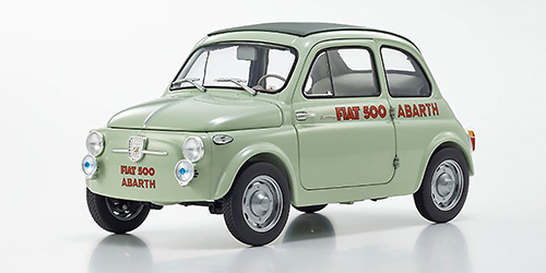 FIAT NUOVA 500 – ELABORAZIONE ABARTH RECORD (GREEN) (08966ALG) 1:18 model