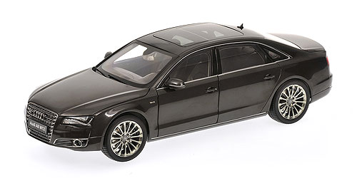 AUDI A8 W12 (D4) 2010 OOLONG GREY 1:18 model