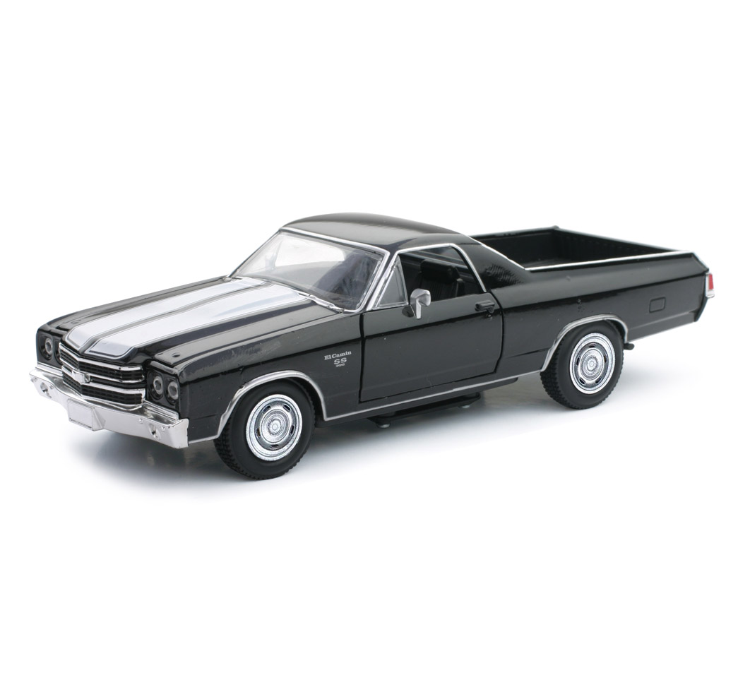 New-Ray 1970 Chevrolet El Camino SS — Black diecast model