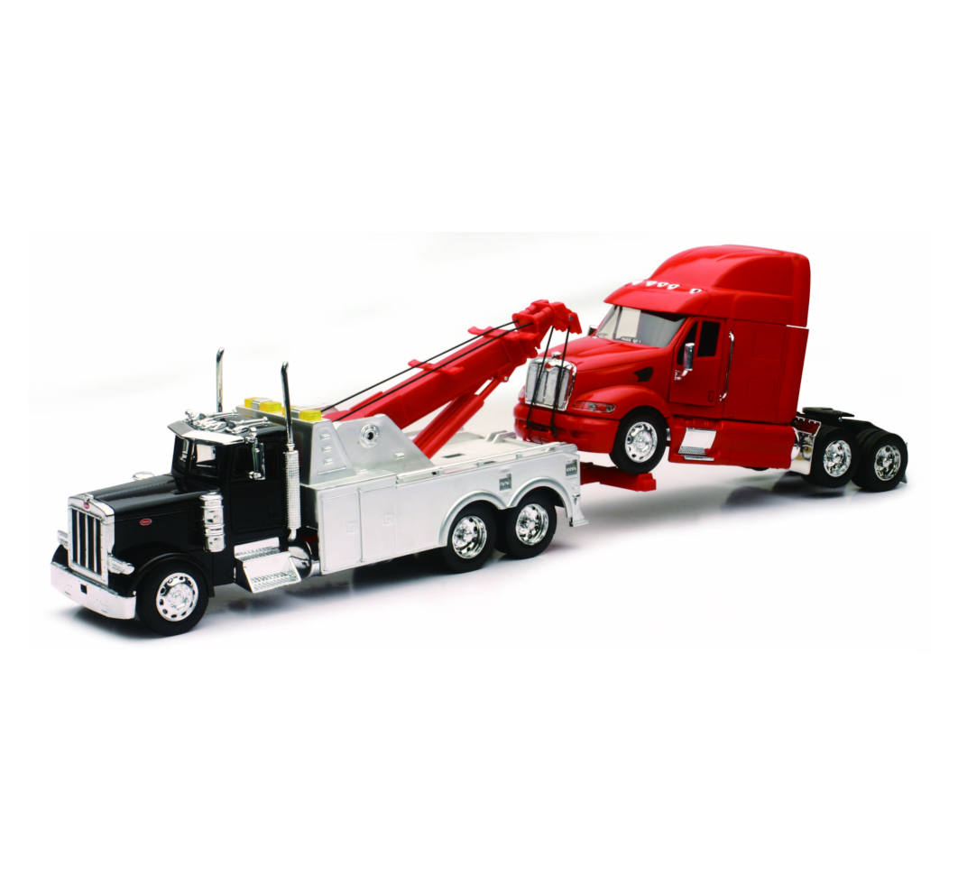 New-Ray Peterbilt Tow Truck W/ Truck Cab diecast model