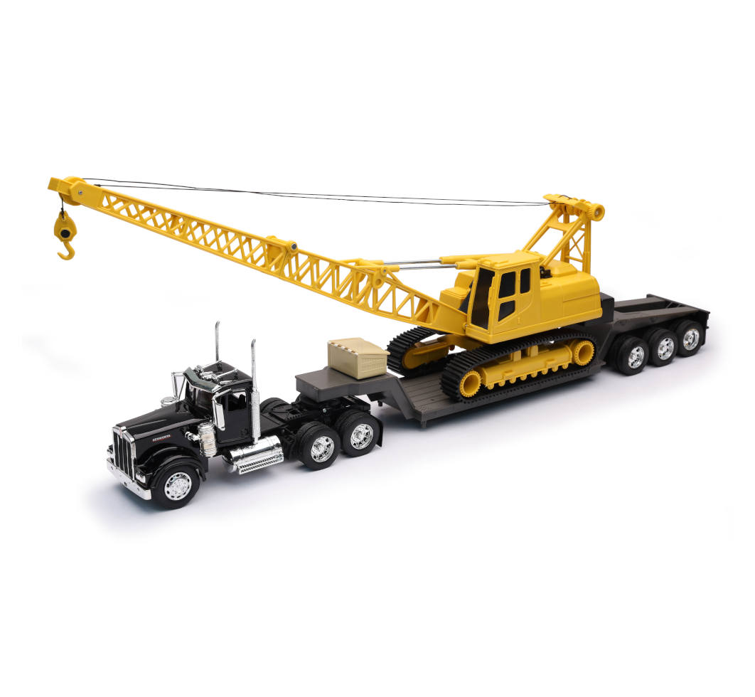 New-Ray Kenworth W900 Big Rig W/ Crane diecast model