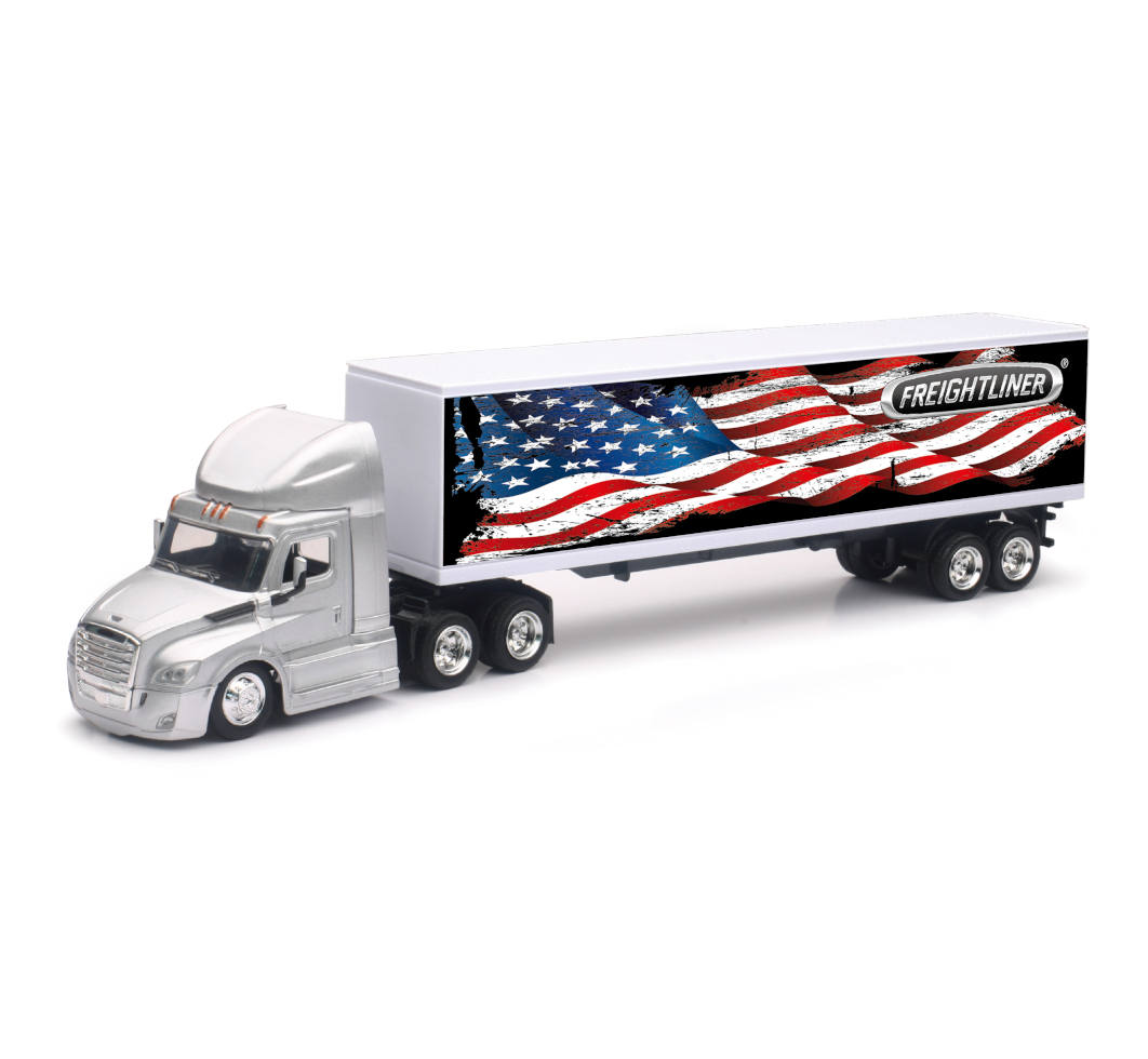 New-Ray Freightliner Cascadia W/Dry Van Trailer diecast model