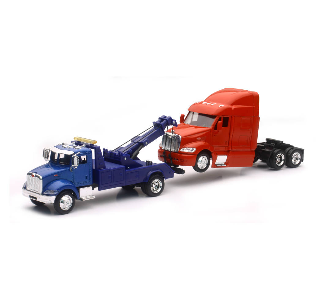 New-Ray Peterbilt Tow Truck W/ Truck Cab diecast model