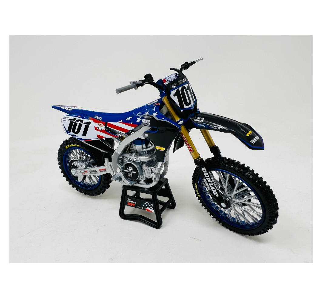New-Ray Yamaha YZ450F Motocross of Nations Bike (Eli Tomac) diecast model
