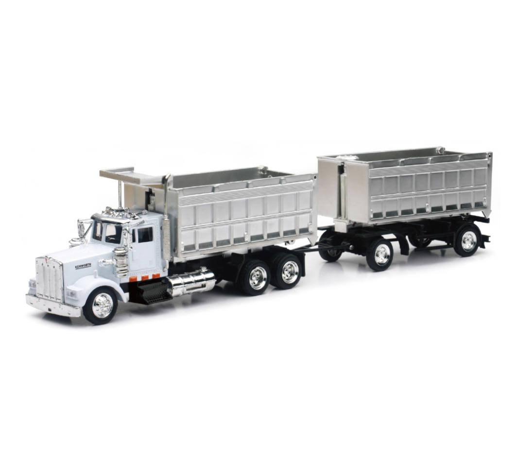 New-Ray Kenworth W900 Double Dump Truck diecast model