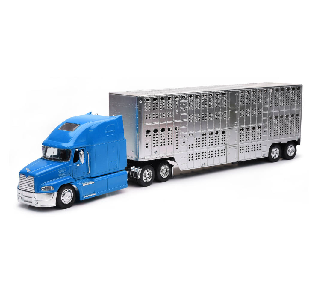 New-Ray Mack Pinnacle Pot Belly Livestock Truck diecast model