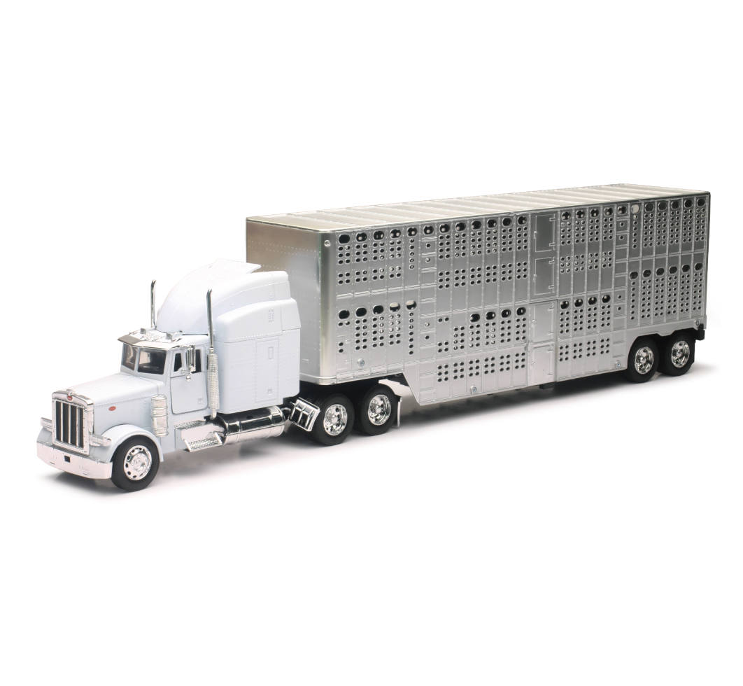 New-Ray Peterbilt 379 PotBelly Livestock diecast model
