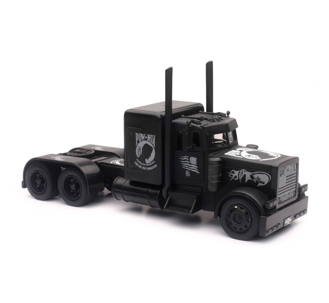 New-Ray Peterbilt Black Out Truck diecast model