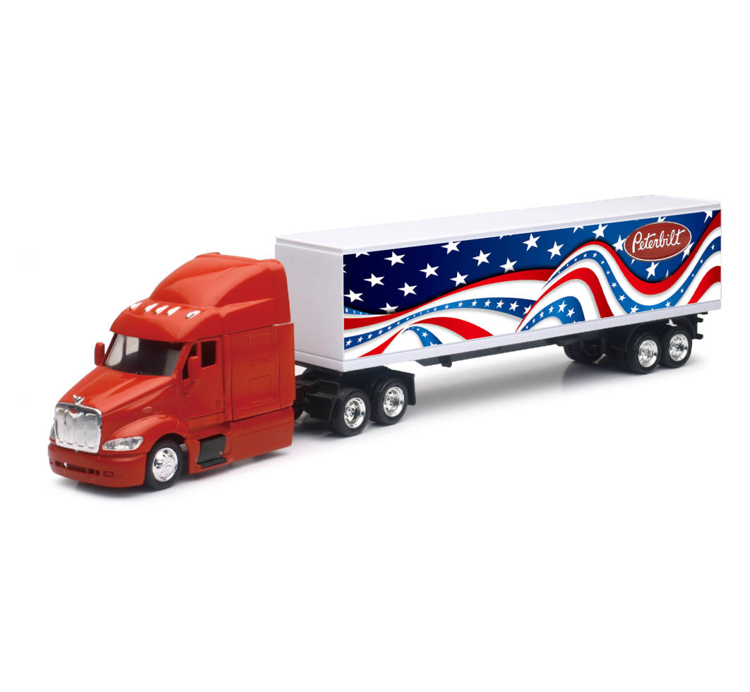 New-Ray Peterbilt 387 Container diecast model