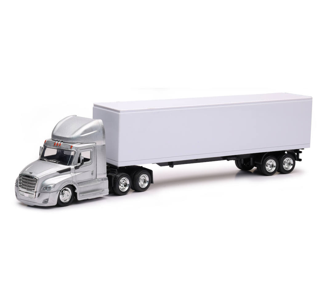 New-Ray Freightliner Cascadia White Long Hauler diecast model