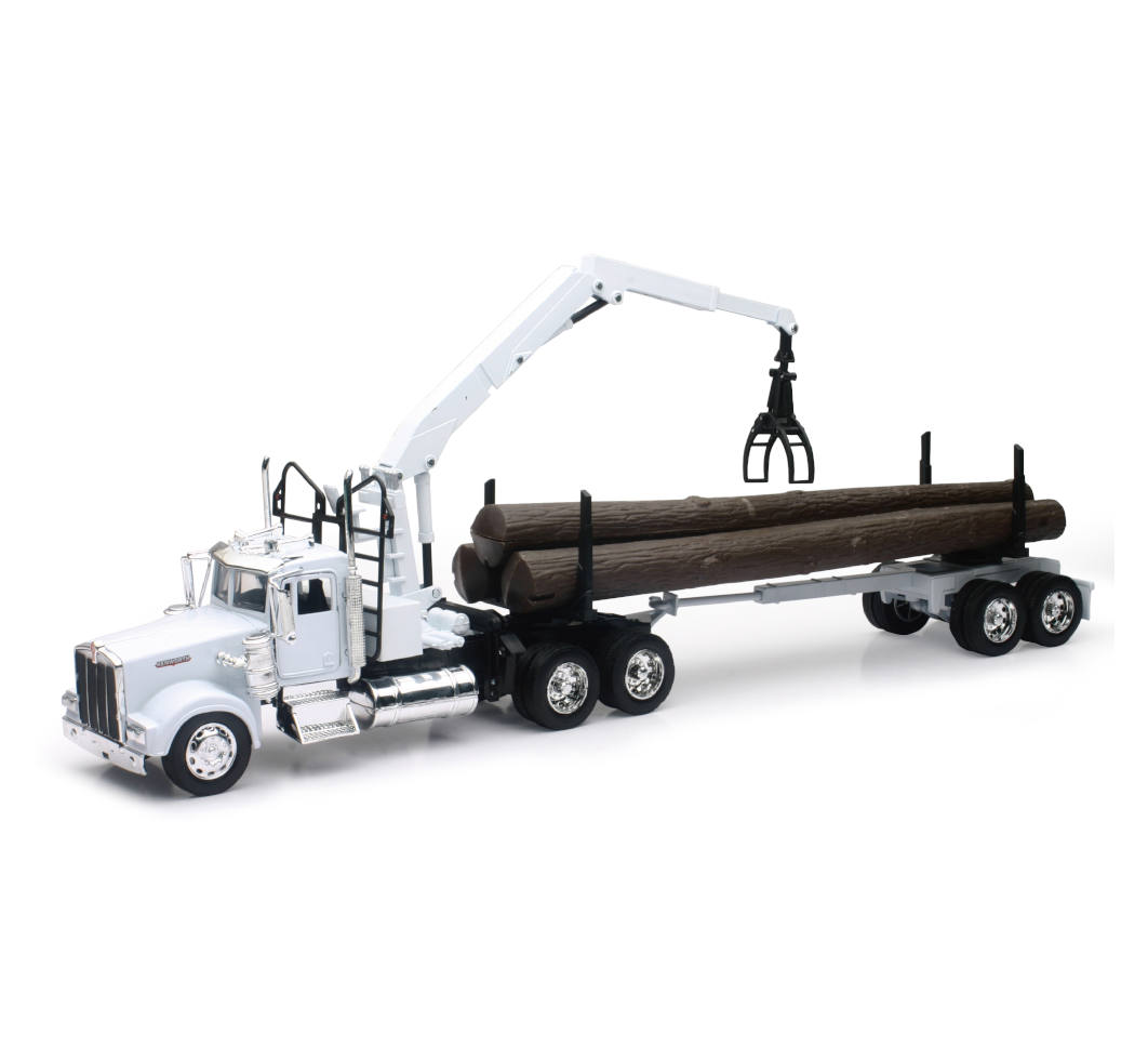 New-Ray Kenworth W900 Log Hauler diecast model